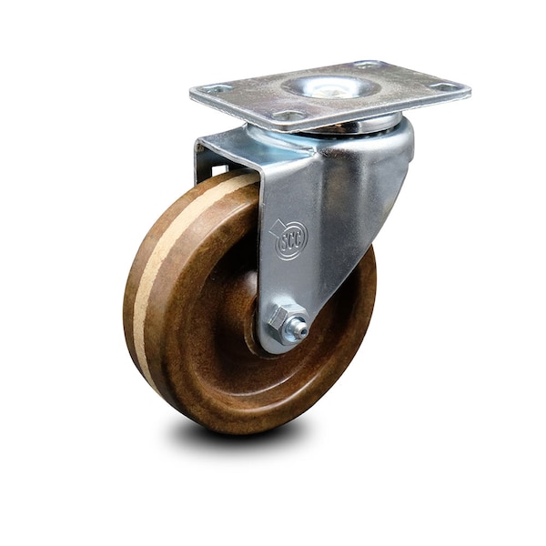 4 Inch High Temp Phenolic Wheel Swivel Top Plate Caster